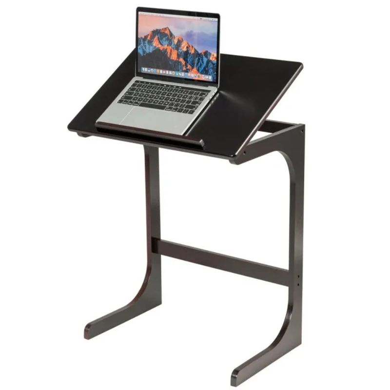 With Sofa Top Tilting Side Table Bamboo_voghion.com