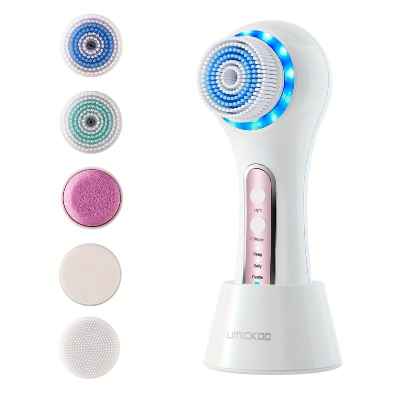 Facial Cleansing Brush, USB Rechargeable Face Brush For Exfoliating, Massaging And Deep Cleansing, Holiday Gifts For Women Mother's Day Gift_voghion.com