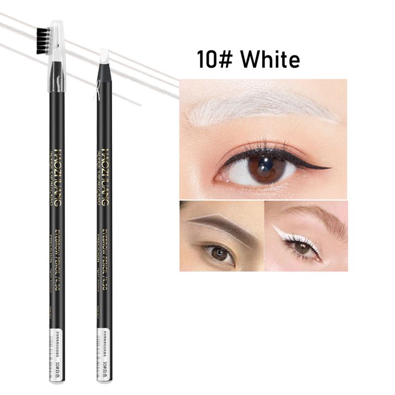HAOZHUANG 8 Colors Pull Line Eyebrow Pencils With Soft Brush Waterproof Long Lasting Permanent Makeup Tattoo Accessories_voghion.com