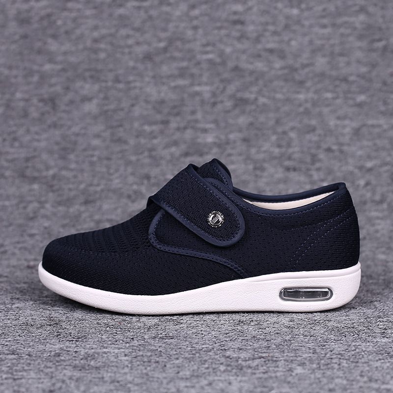 Youyun Chaussures de grand-mère grande taille pour femmes d'âge moyen et âgées avec velcro, chaussures décontractées d'été pour femmes_voghion.com