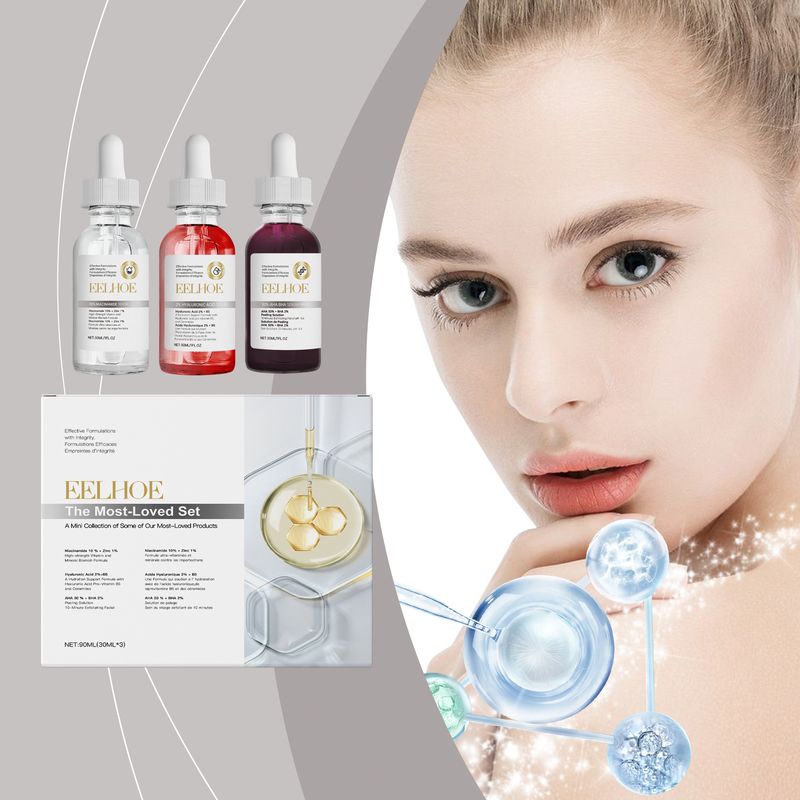 EELHOE akne szett arctisztító akne javító bőrfehérítő akne nyomat esszencia maszk szett_voghion.com