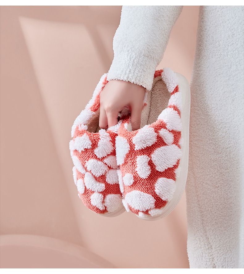 Pantofole invernali antiscivolo e soffici da donna che calpestano gli escrementi, pantofole di cotone spesse e calde da interno, pantofole di cotone da donna all'ingrosso_voghion.com