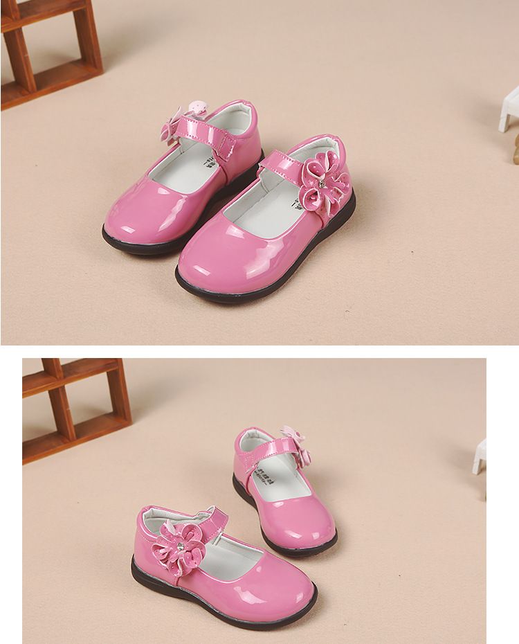 Scarpe da sposa per bambini in pelle per ragazze, feste, balli, scarpe da sposa con fondo morbido antiscivolo, calzature singole per prestazioni da studente_voghion.com