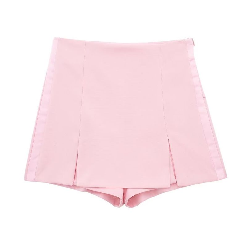 Ensemble haut moulant en satin de soie et jupe patchwork fendue pour femme, nouvelle collection printemps 2025_voghion.com
