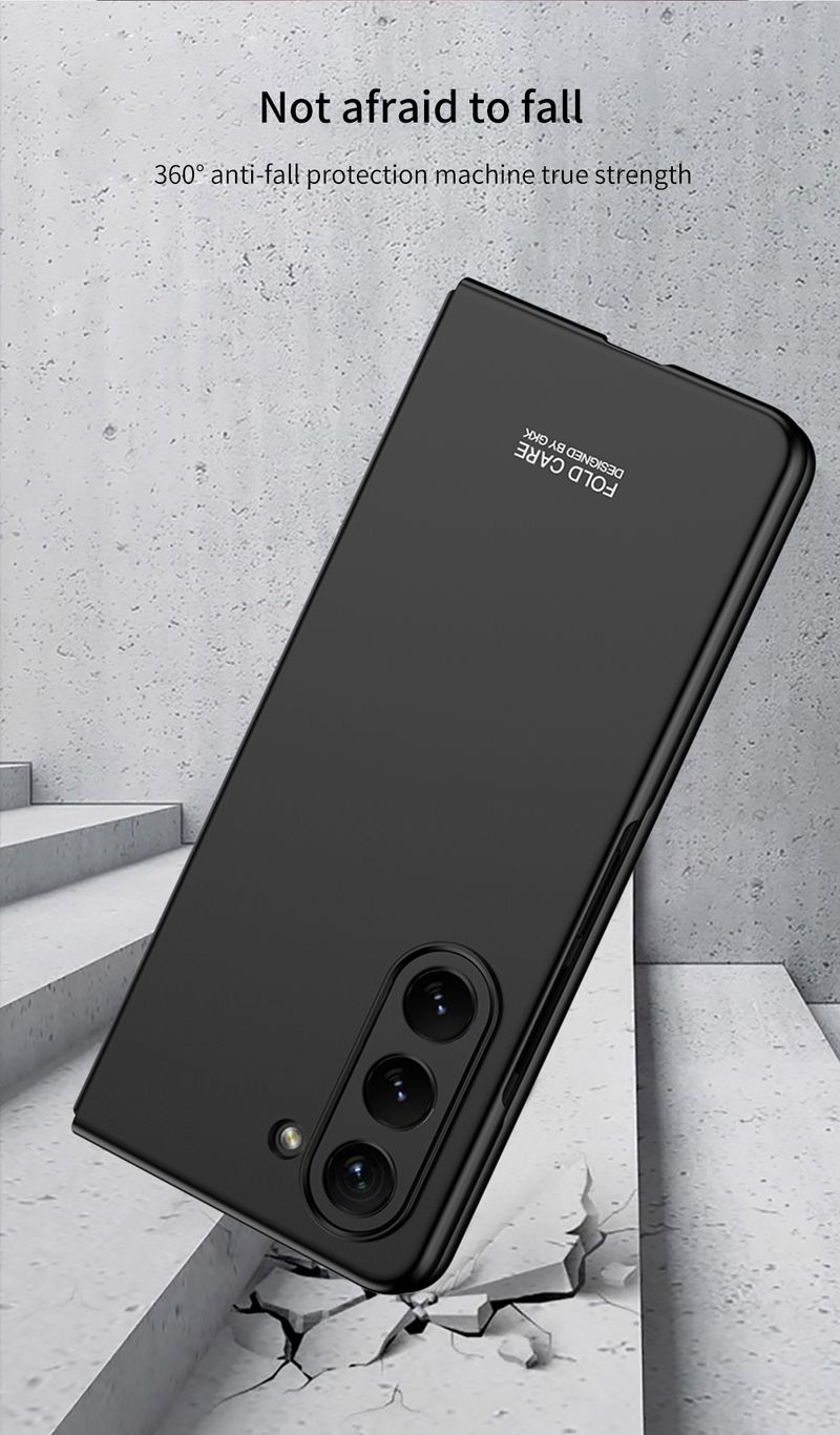 For Samsung Galaxy Z Fold 5 Luxury Business Smooth Elegant Anti Drop Phone Case Cover_voghion.com