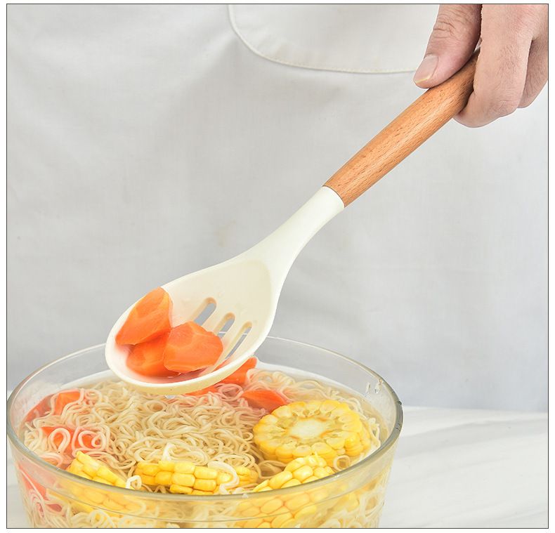 12-teiliges Küchenutensilien-Set mit Antihaft-Pfanne, Silikon-Sieb, Bratenspatel_voghion.com