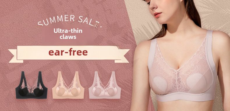 Non-marking Underwear Small Chest Beautiful Back Sling Vest Lightweight Breathable Non-steel Ring Anti-gravity Bra Nana Same_voghion.com