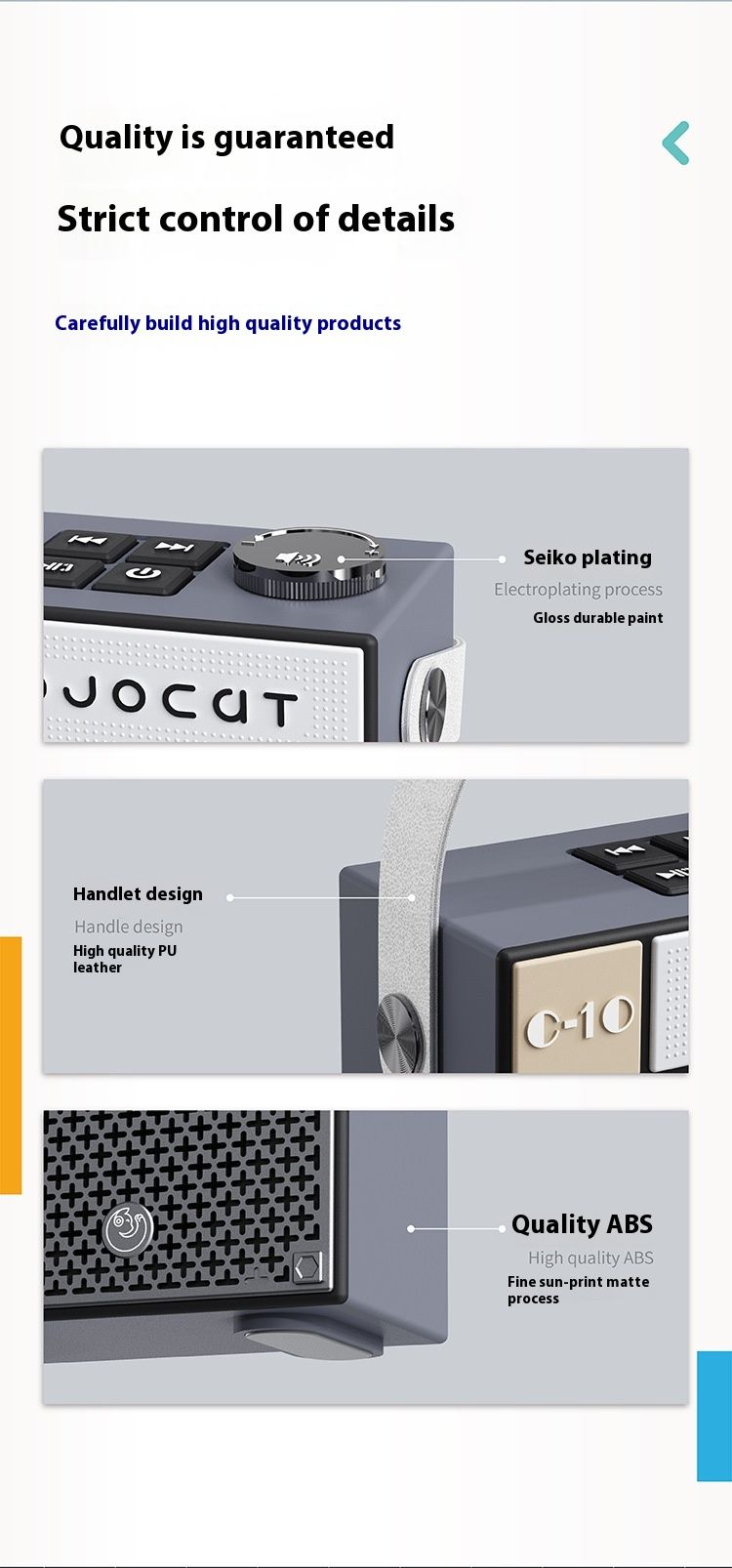 Retro Bluetooth Speaker - Vintage Wireless Speaker With TF Card Support, 5W Bass Sound, 10H Playtime - Portable Desktop Decor For Home/Outdoor_voghion.com