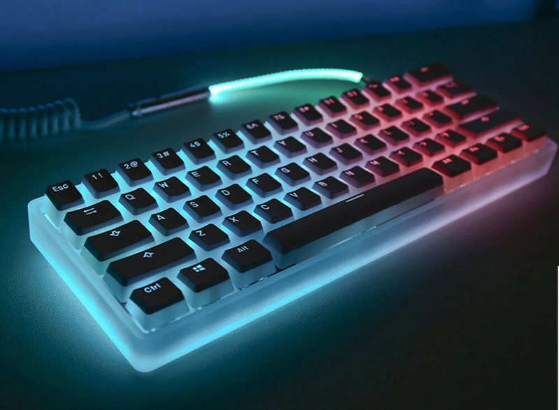 104-Tasten Pudding-Tastenkappen OEM-Profil PBT Double Shot-Tastenkappe Für Mx Switch Mechanische Tastatur ISO-Layout RGB-Tastenkappen Mit Hintergrundb_voghion.com