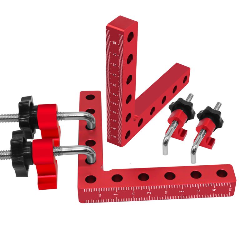120/140mm Kątowy zacisk mocujący 90 stopni w kształcie litery L Pomocniczy panel mocujący Narzędzie zaciskowe do obróbki drewna_voghion.com