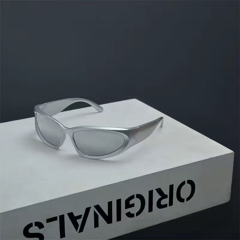 Future Technology Feel Polarized Wrap-around Sports Cycling Internet Celebrity Street Style Trendy Concave Shape_voghion.com