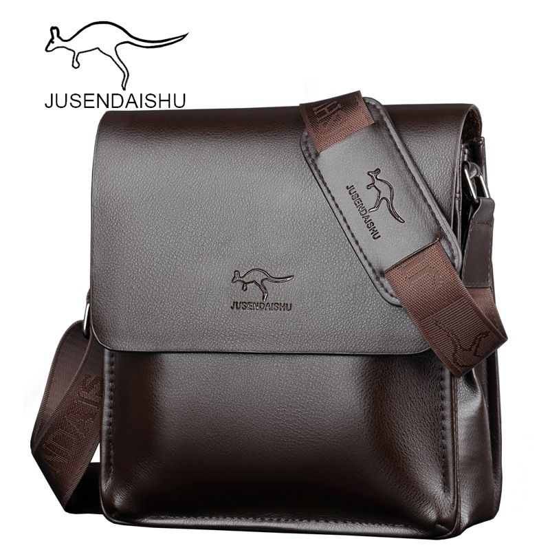 Jusen Kangaroo Business Men's Shoulder Crossbody Backpack Casual Briefcase Bag_voghion.com