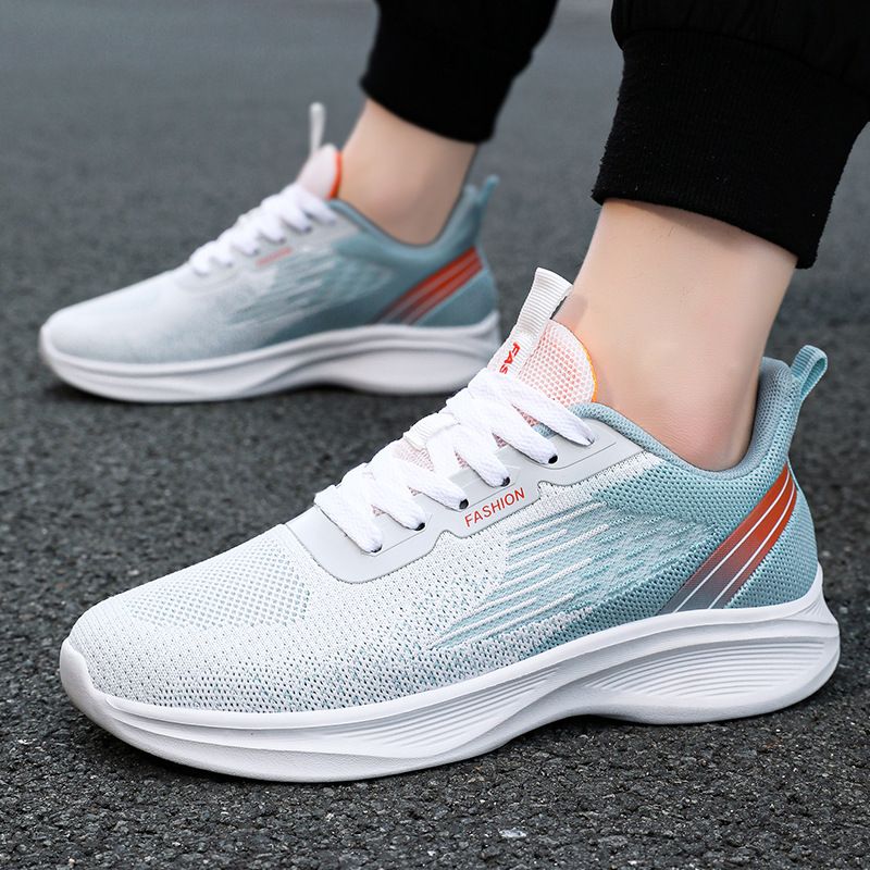 Men's New Autumn Breathable Sports Lace Up Air Cushion Running Shoes, Korean Version Casual Shoes_voghion.com