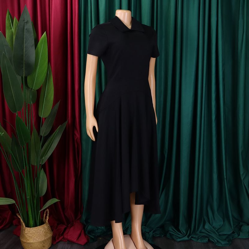 Női ruházat Divat Temperamentum Magas Derékú Bankett Nagy Swing Szoknya Elegáns Estélyi Ruha_voghion.com