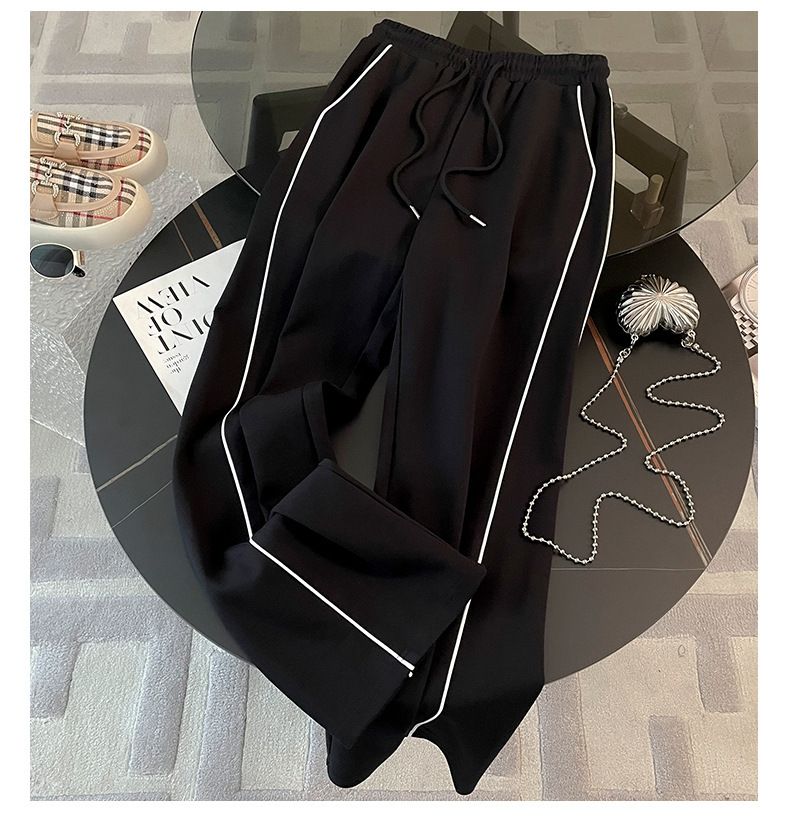 High-End-Mode Stilvolle Sport Casual Sweatshirt Für Frauen Herbst 2026 Neue Hohe Taille Breite-Bein Hosen Zwei-stück Set_voghion.com