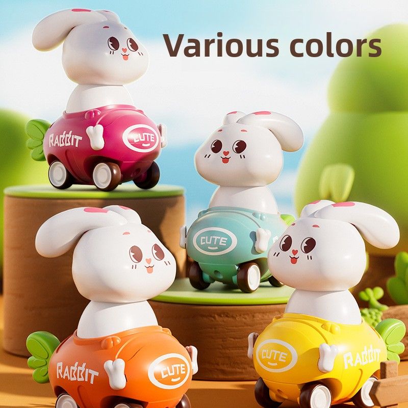 Children's Simulation Rabbit Baby Finger Press Car For Boys And Girls, Pull-back Toy Car, New Model_voghion.com