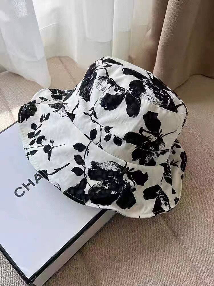 Summer New Foldable Sunshade Sunscreen Sun Hat UV Protection Printed Bucket Hat_voghion.com