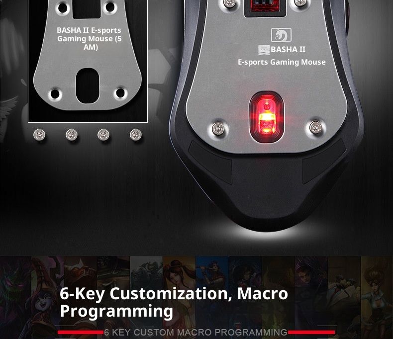 Digitex Digitex New Alliance Mamba Wired Gaming With Weight USB Laptop Mouse_voghion.com