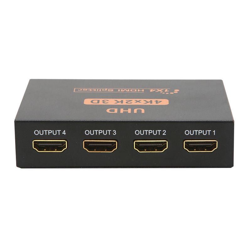 Eredeti HDMI Splitter 4 Port Hub Repeater Erősítő UHD 3D 4K*2K Full HD 1080p 1X4 HDTV-hez_voghion.com
