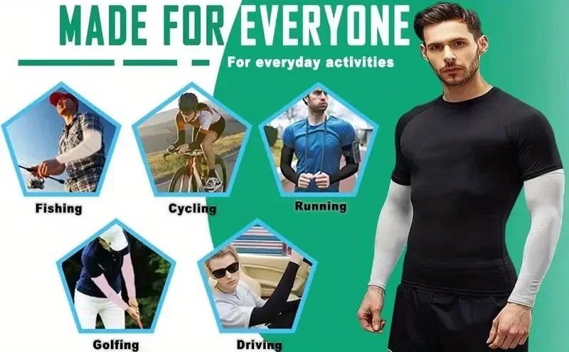 3 Paar Atmungsaktive Sonnenschutzhüllen – Atmungsaktive et UV-Schutzausrüstung pour le sport, les véhicules automobiles et les activités de plein air_voghion.com