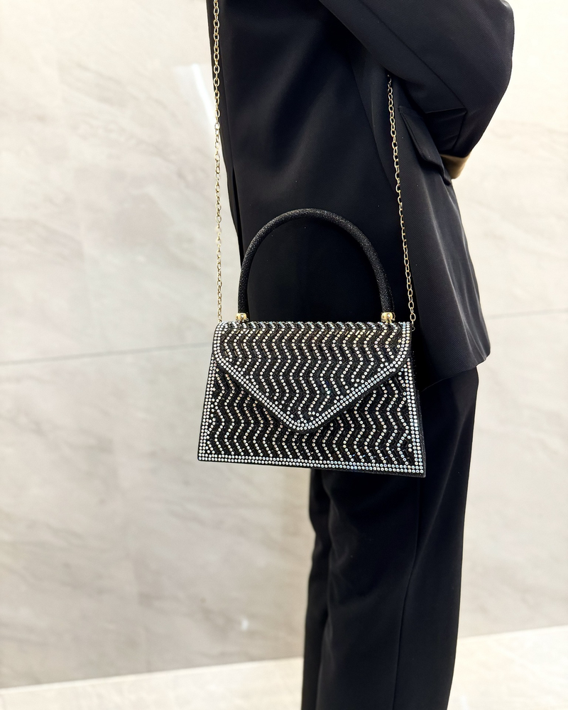 Einfache Handtasche Tasche Strass Voll Strass Abend Tasche Hochzeit Bar Bankett Schräg Abend Tasche_voghion.com