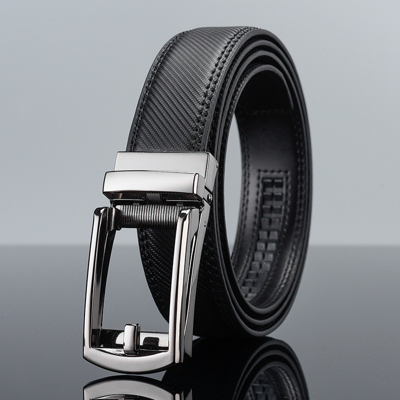 Belt automatic buckle high-end leather 2023 new men's belt_voghion.com