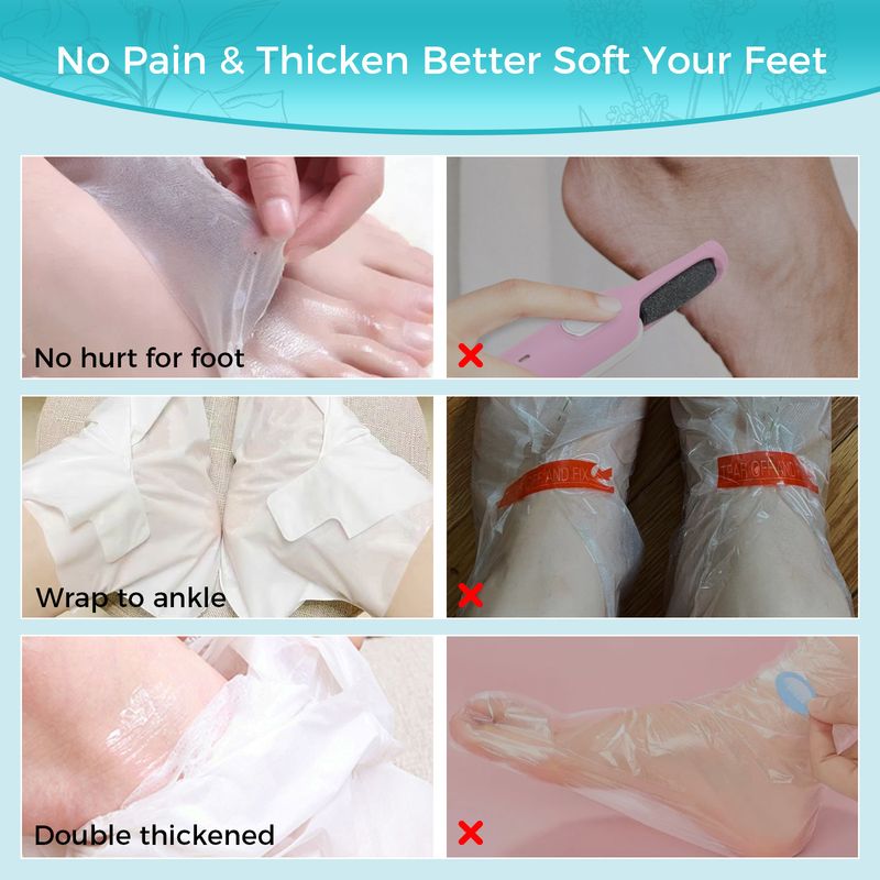 Foot Care Hot Product Plant OUKEYA 4 In 1 Hydrating, Moisturizing, Exfoliating And Caring Foot Mask English Version_voghion.com