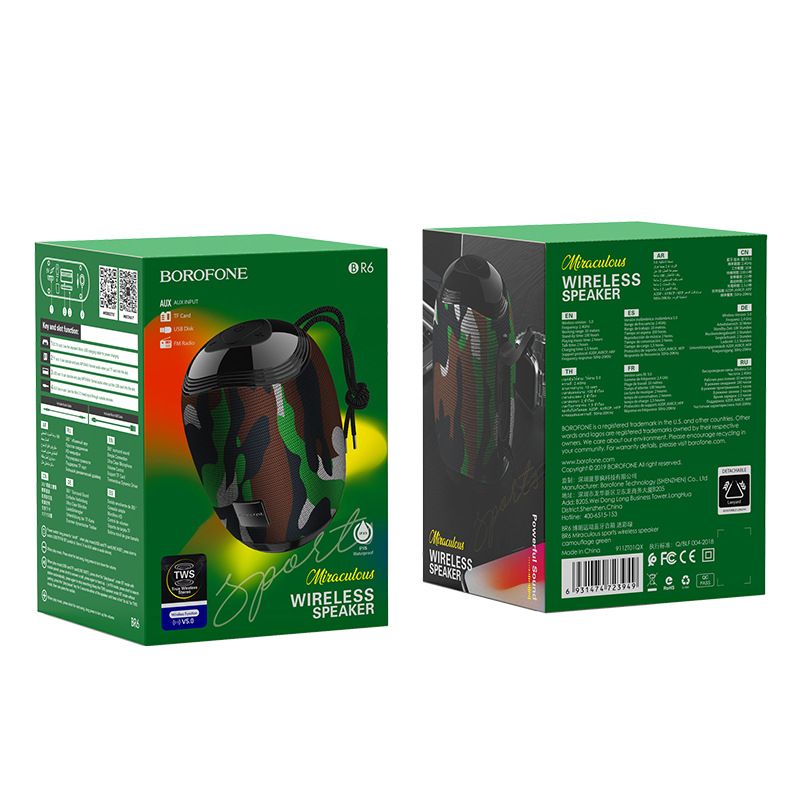 Festival de musique BR6 sport Bluetooth haut-parleur circulaire bureau sans fil Audio appel TF carte nouveau_voghion.com