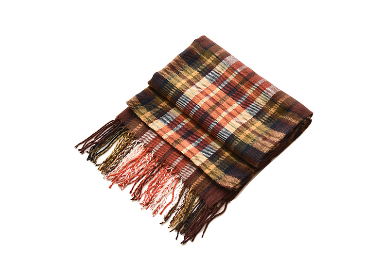 Sciarpe da donna nuova moda femminile calda sciarpa scozzese con nappe a forma di coperta, splendido scialle_voghion.com