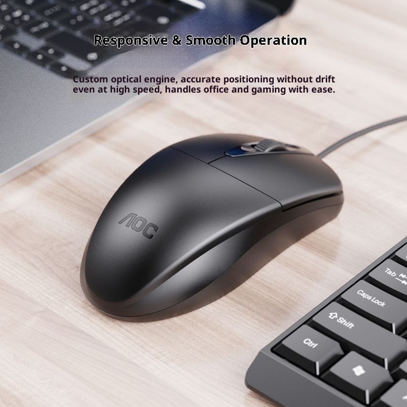 Digitex TPV AOC MS121 Wired USB Factory Notebook Desktop Business Office Gaming Mouse Wholesale_voghion.com