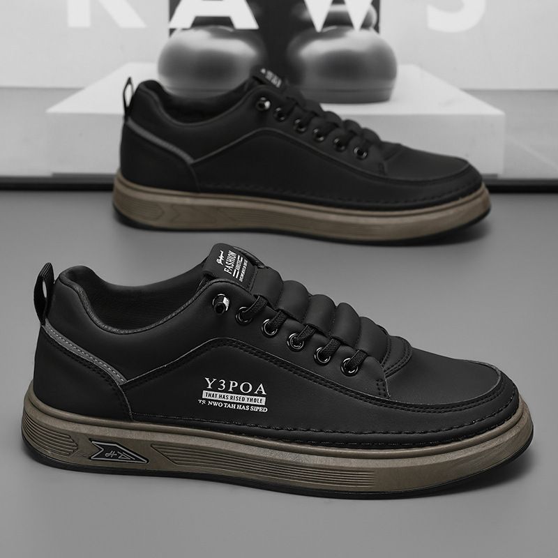 2025 Vår Nya Andningsbara Vita Herr Mångsidiga Enfots Sport Casual Board Trendiga Skor_voghion.com