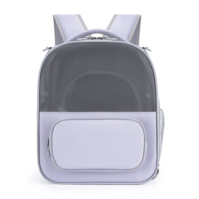 Cross-Bord Outdoor Tragbarer Haustierrucksack Transparenter Oxford-Stoff Multifunktional Großes Fassungsvermögen Erweiterbar Katzenrucksack_voghion.com