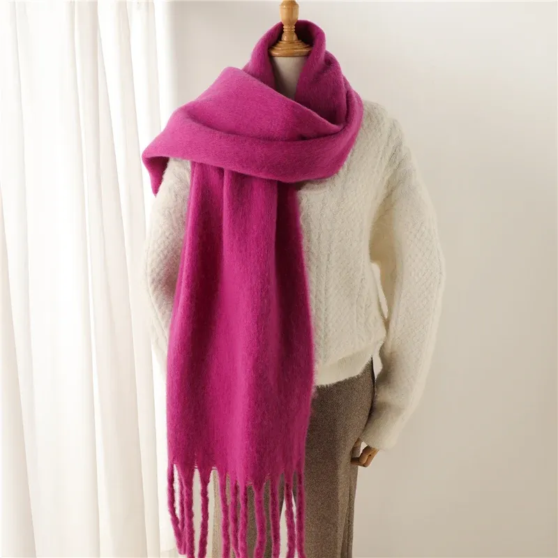 Winter Schal Für Frauen Kaschmir Warme Solide Pashmina Decke Wraps Weibliche Dicke Weiche Bufanda Große Quaste Schal Lange Poncho Echarpe_voghion.com