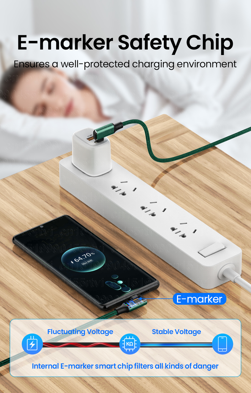 Elbow Dual PD240W USB C auf C Kabel 5A Schnellladekabel für PS5 Nintendo Switch Galaxy Book Pro Typ-C Fast C_voghion.com