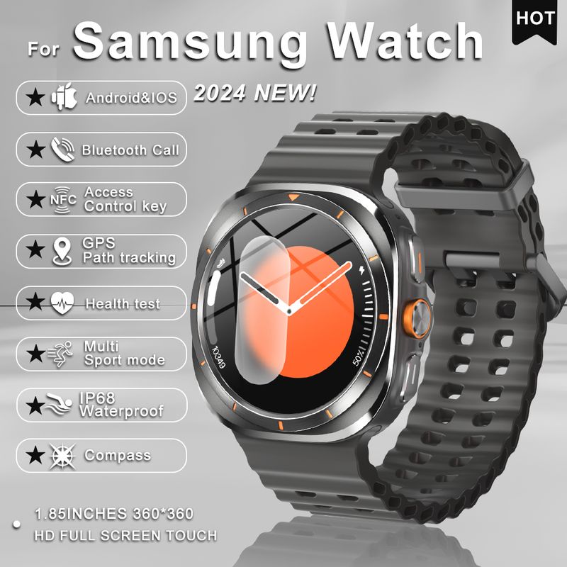 For Samsug Galaxy 7 Ultra New GPS Track Smart Watch Me AMOLED Always Display Clock BT Talk NFC Sport Smartwatches_voghion.com