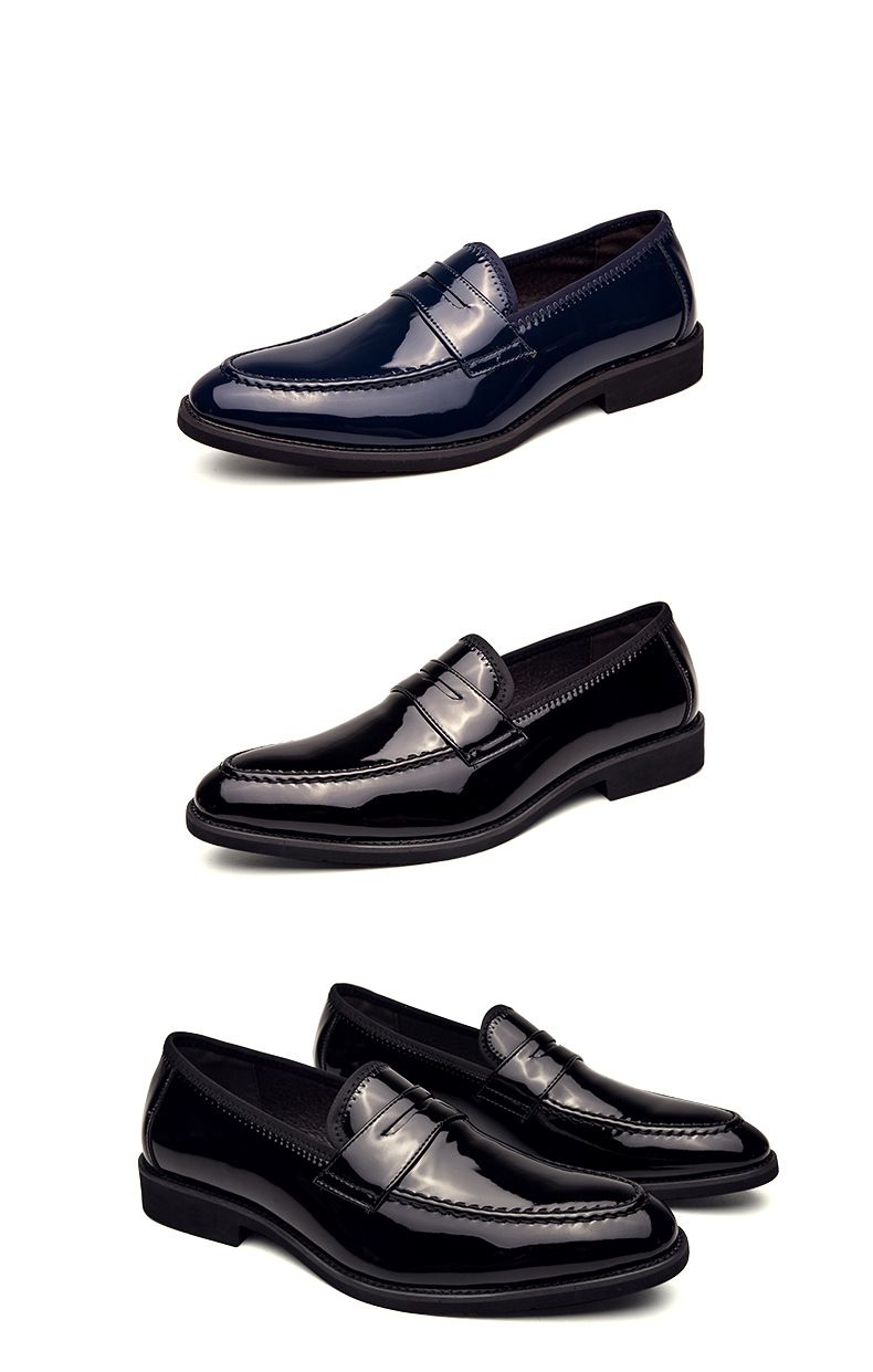 Men's British Leather Shoes, Korean Style, Pointed Toe Business Suits, Summer Large Size White Shoes, Casual Pointed Toe Men's Shoes_voghion.com