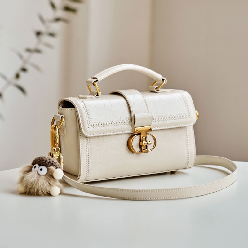 Niche Genuine Leather Women's Crossbody Ladies' Shoulder Summer Autumn Commuting Cowhide Cambridge Bag_voghion.com