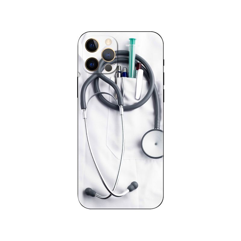 Geschikt voor iPhone 15 spuit stethoscoop pil schattige medische student verpleegster masker telefoonhoesje_voghion.com