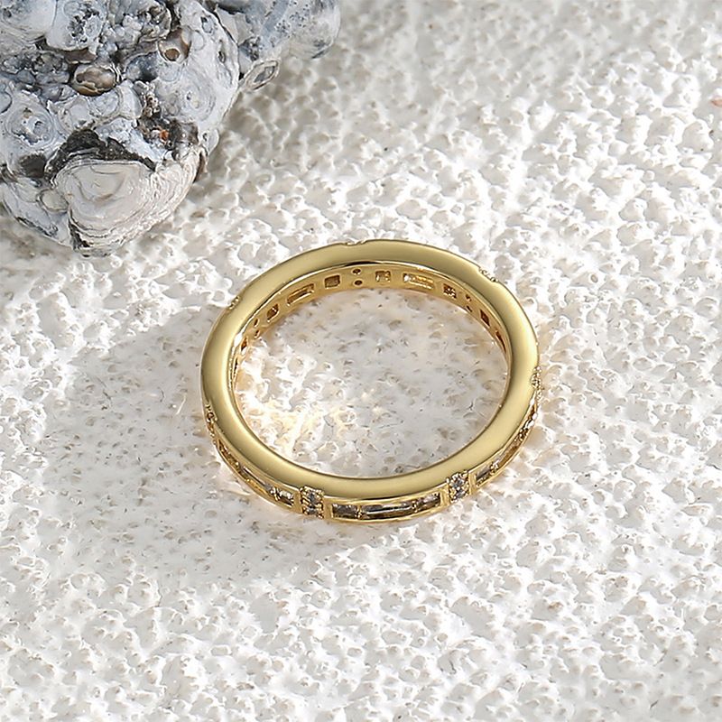 Anello dito indice dito medio anello donna rame placcato oro vero intarsiato zircone moda personalità gioielli accessori_voghion.com