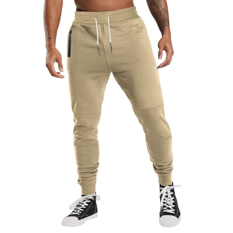 Leichte Jogginghose für Herren, atmungsaktiv, zum Wandern, Joggen, Laufen, Stretch, für Übungen und Workouts, mit Reißverschlusstasche_voghion.com