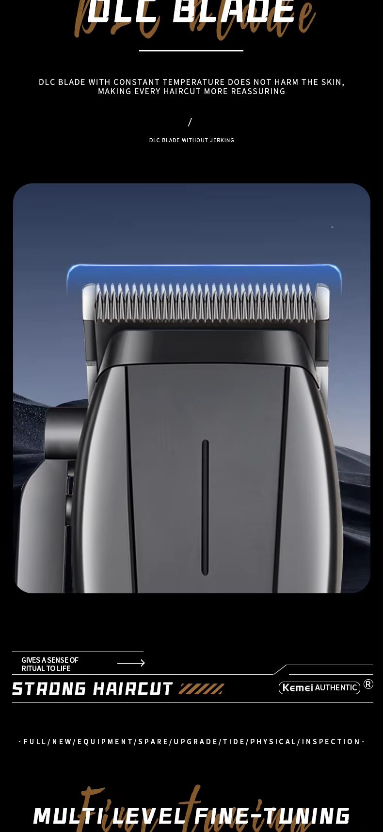 KM-2286 KM-2295 Produsent Elektriske Klippemaskiner Profesjonell Barber Hårtrimmer For Menn Trådløst Klippemaskinsett_voghion.com