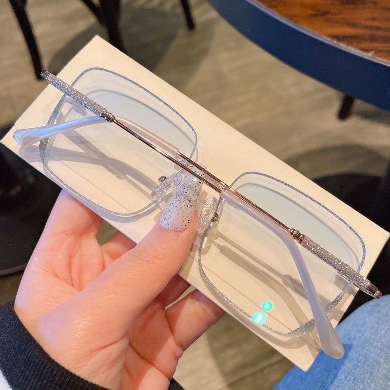 New style reading glasses fashion ladies starlight anti blue light reading glasses vibrato reading glasses eye protection_voghion.com