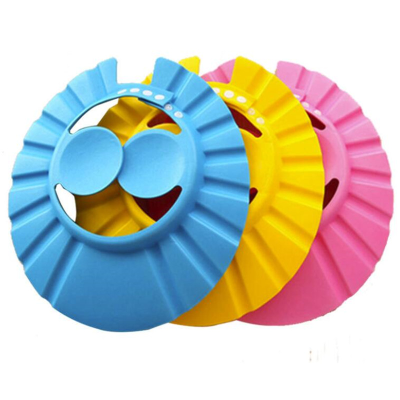 Gorro de baño seguro para ducha y champú, gorro suave para baño de bebé, protector para el cabello, gorro de ducha para niños_voghion.com