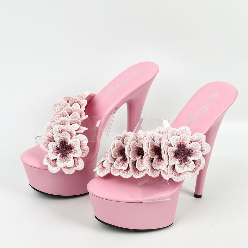 13cm/15CM Ultra High Heel Sandals - Transparent Crystal Stiletto Wedding Shoes With Platform For Women Halloween & Evening Party Dress Pumps_voghion.com