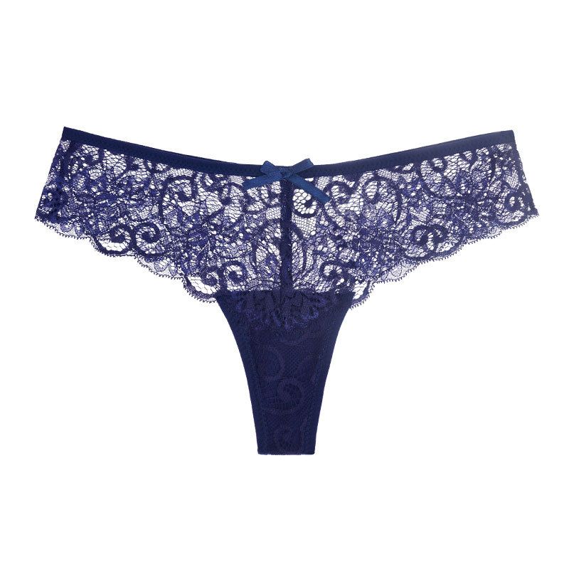 2025d 2025d Popular Lace Sexy Thong T-Panties Low Waist Cotton Crotch Women's Underwear_voghion.com