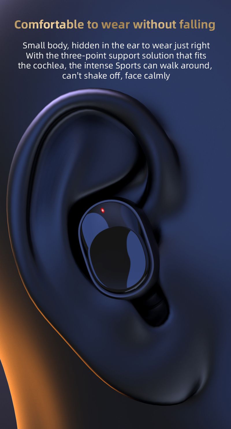 Y80 New Bluetooth Earphones Tws Wireless Sports Running Waterproof Noise Reduction Gaming Esports Mobile Digital Display_voghion.com