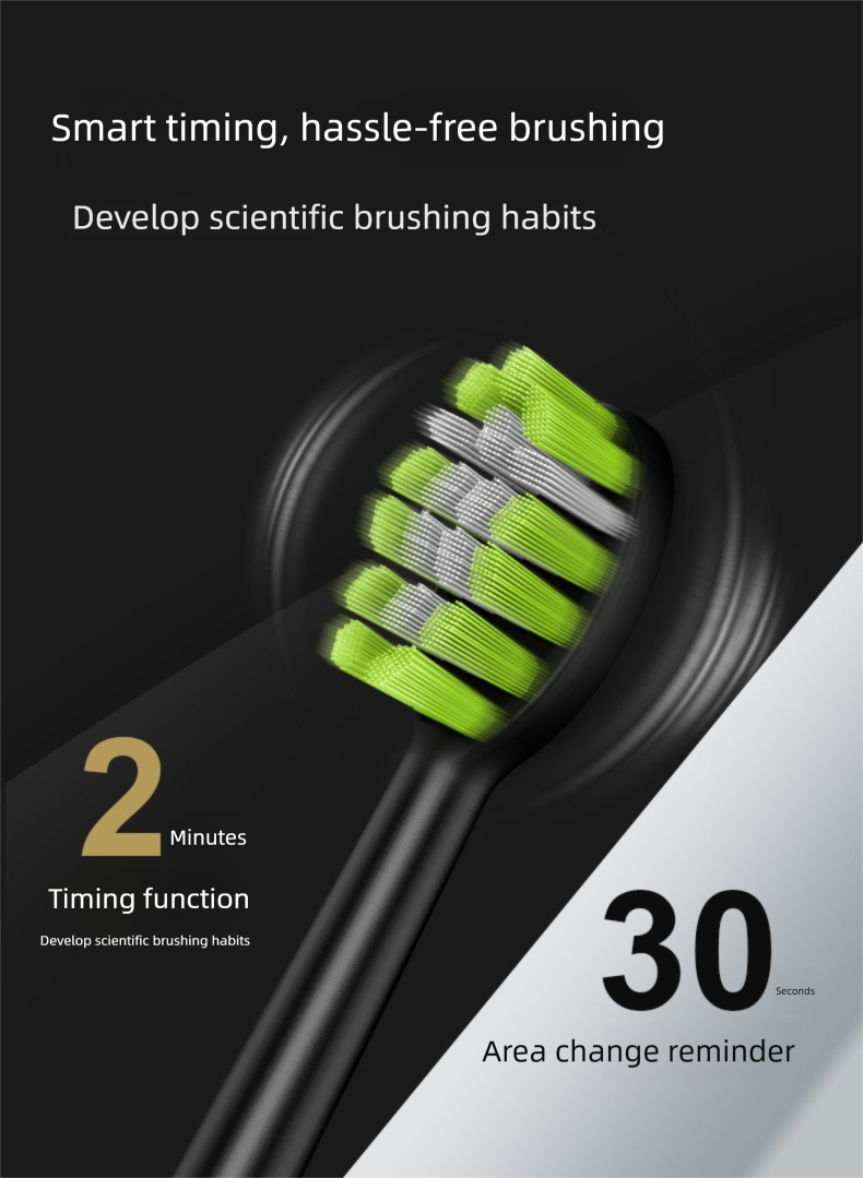 Ultrasonic Electric Toothbrush - Soft Bristles | Adults Portable | Home & Travel_voghion.com