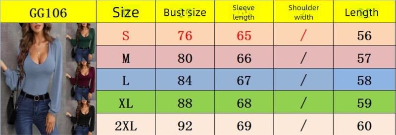 Maglione a maglia sottile con scollo basso e maniche a lanterna da donna autunno 2023_voghion.com