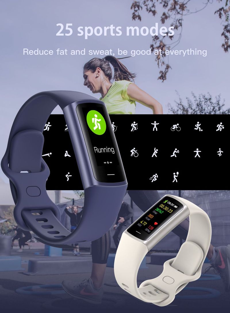 Braccialetto sportivo intelligente alla moda con sveglia e cronografo impermeabile IP67_voghion.com