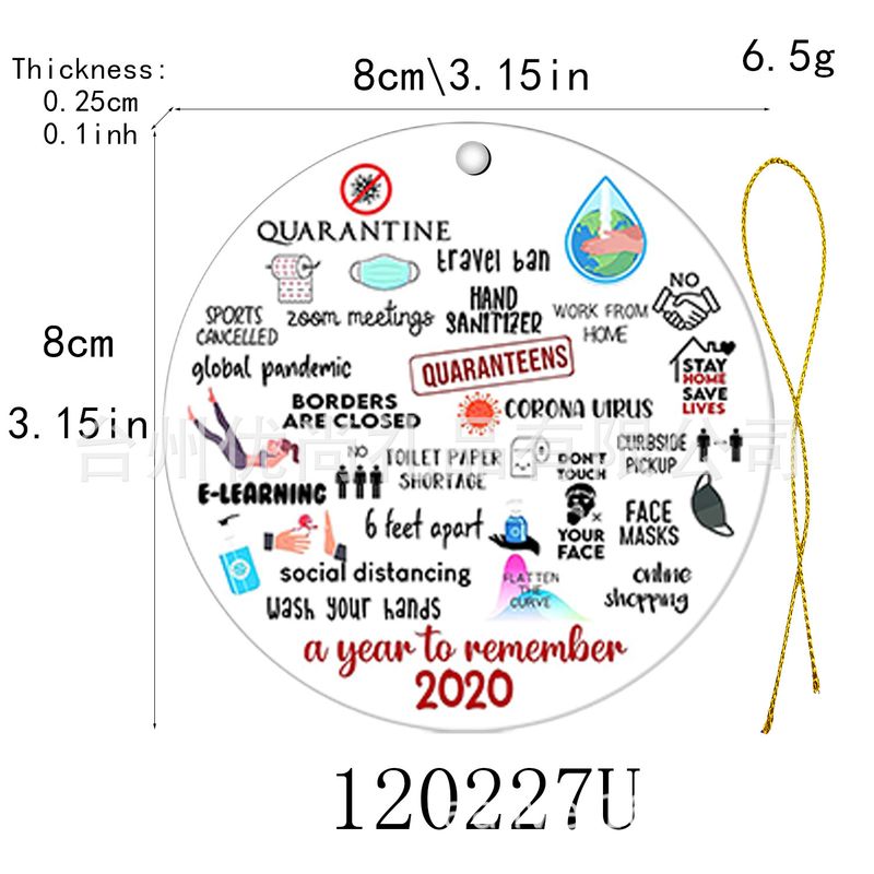 Consejos para imprimir mascarillas para prevenir epidemias 2023, decoraciones para fiestas en casa, accesorios para prevenir epidemias, colgantes, artesanías de madera_voghion.com